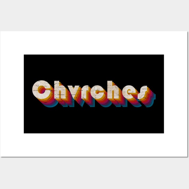 retro vintage Chvrches Wall Art by TulenTelan